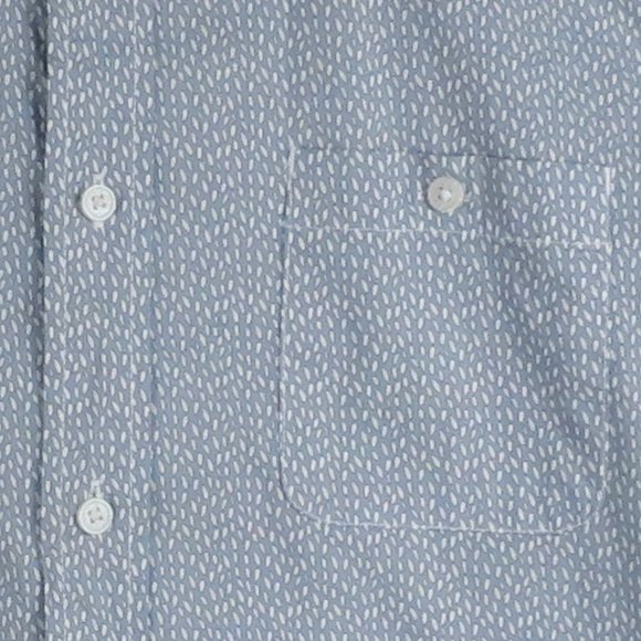 Alexander Julian* Men's Short Sleeve Button Down Curved Hem Pocket Shirt~ Small - Picture 7 of 12